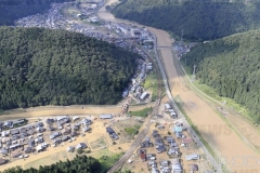 鹿蒜川が氾濫し浸水した福井県_2022年_KDO_2022080906104