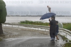 大刀洗川から濁流_2019年_福岡県_KDO_2019072100097