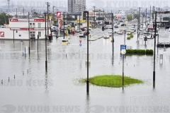 冠水したＪＲ秋田駅前_2023年_KDO_2024070908059
